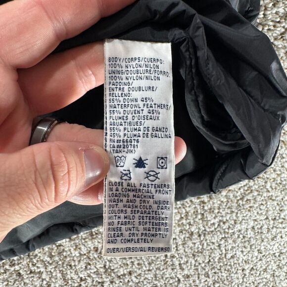 Vintage Tommy Hilfiger Down Puffer Vest Mens Medium Black Full Zip 2000 Y2K VTG - Picture 8 of 15